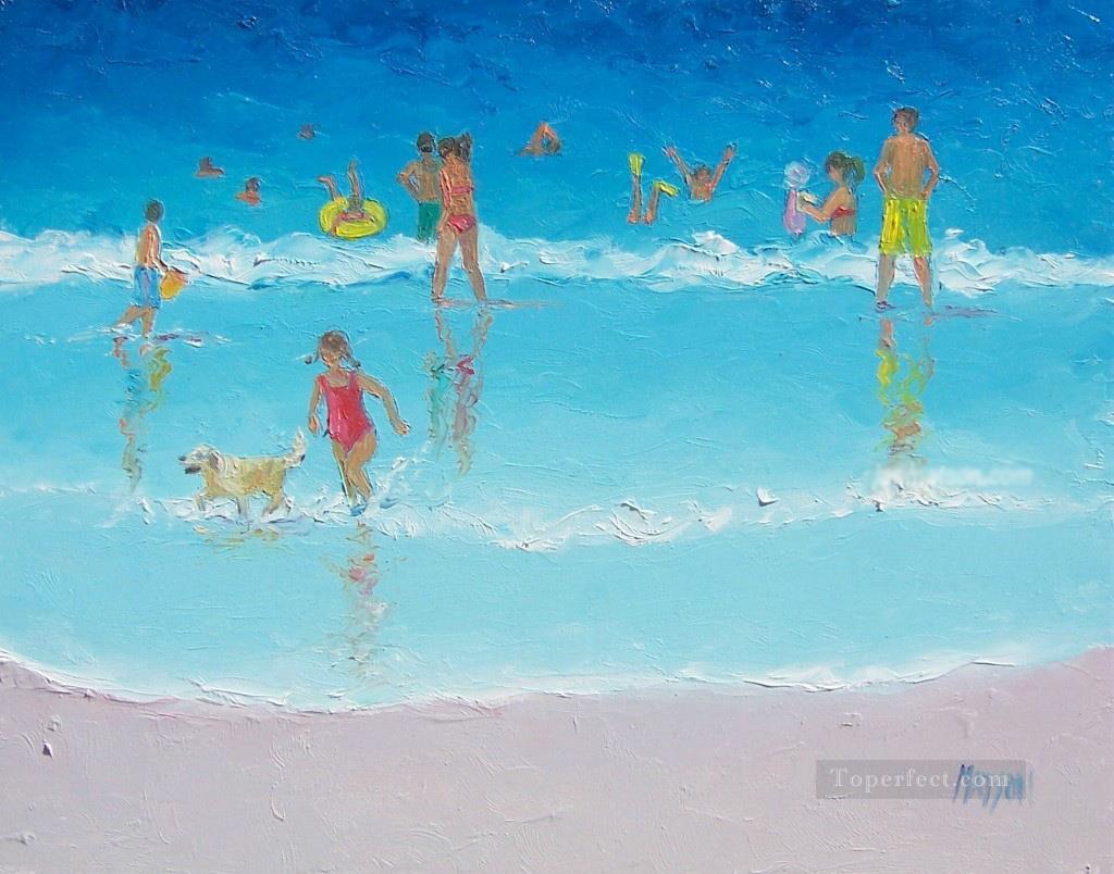 Bliss beach Child impressionism Oil Paintings